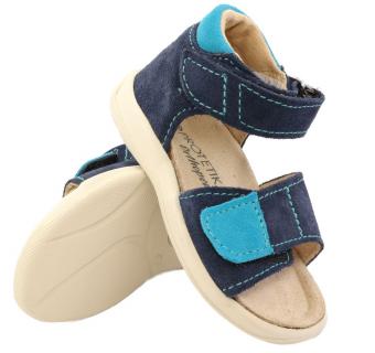 Dětské sandály Protetika ORS T 77 modro-tyrkys vzor 93